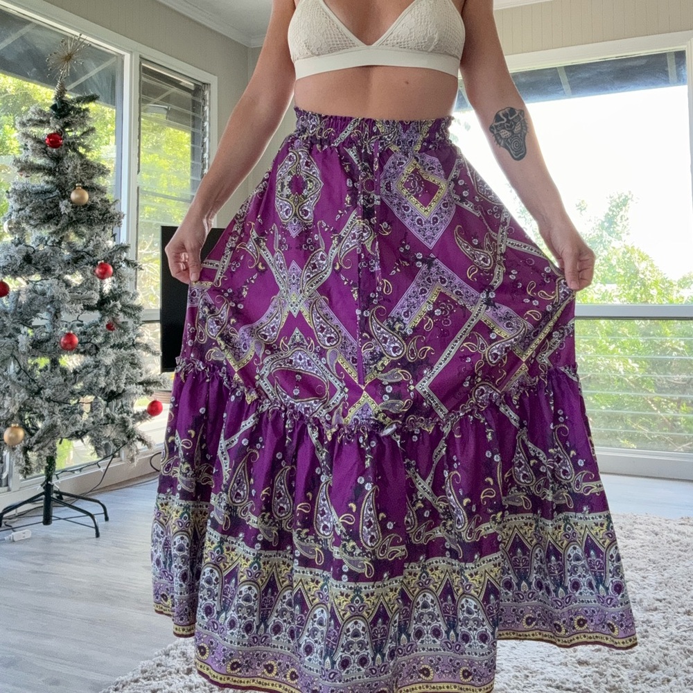 Bohemian Maxi Skirt
